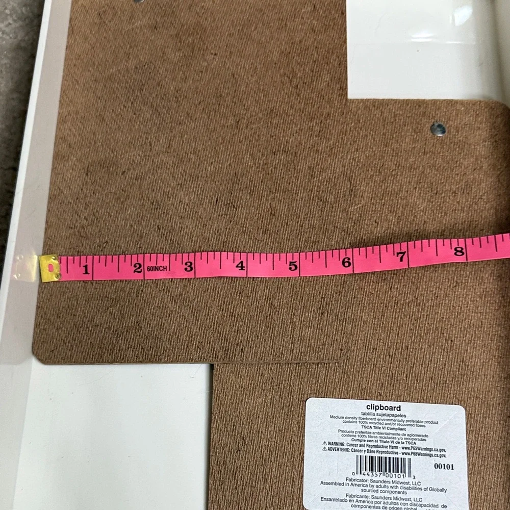 Brown Clipboard Set for Home Office 3 in set